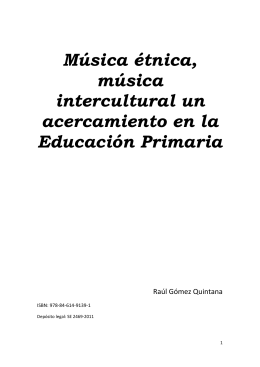 Música étnica, música intercultural un acercamiento en