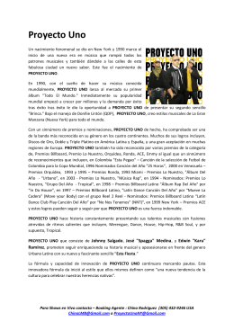 Proyecto Uno (Bio-Spanish/English version)