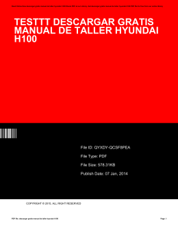 testtt descargar gratis manual de taller hyundai h100