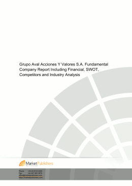 Grupo Aval Acciones Y Valores S.A. Fundamental Company Report
