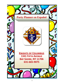 Knights of Columbus 1341 Fifth Avenue Bay Shore, NY 11706 631
