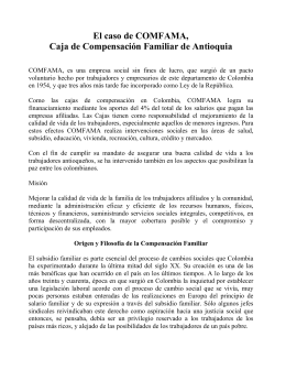 COMFAMA, Caja de Compensación Familiar de Antioquia