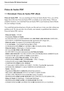 Fisica de Suelos PDF ==>Download: Fisica de Suelos PDF eBook