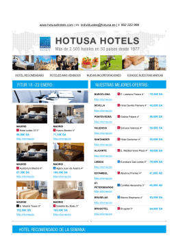 Newsletter - Hotusa Hotels