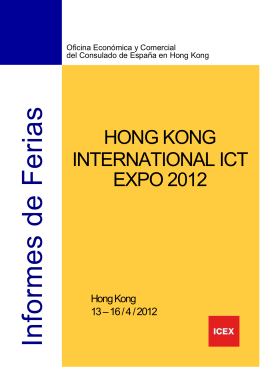 hong kong ict12 - comercio españa china