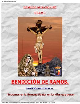 Domingo de Ramos, Ciclo C