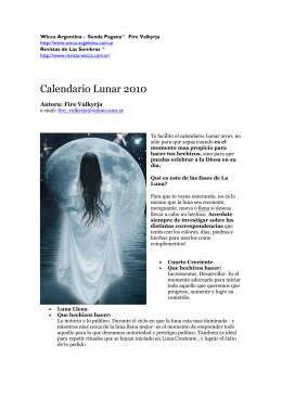 Bajar el Calendario Lunar 2010 en pdf