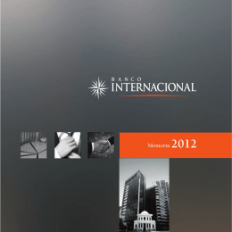 2012 - Banco Internacional