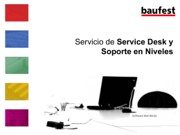Servicio de Service Desk y Soporte en Niveles