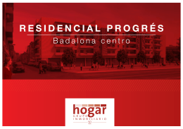 RESIDENCIAL PROGRÉS - Grupo Inmobiliario Hogar