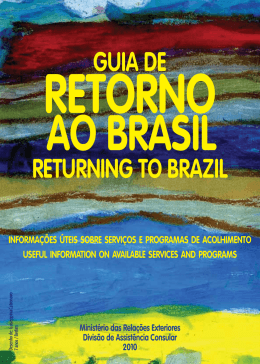 GUIA DE RETURNING TO BRAZIL - Consulado