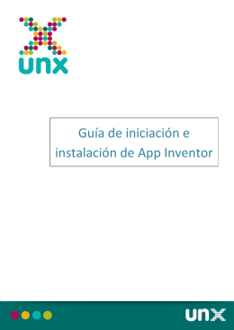Guía de iniciación e instalación de App Inventor