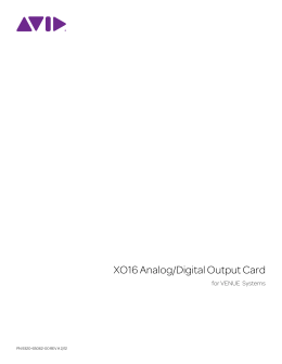 XO16 A_D Output Card - akmedia.[bleep]digidesign.