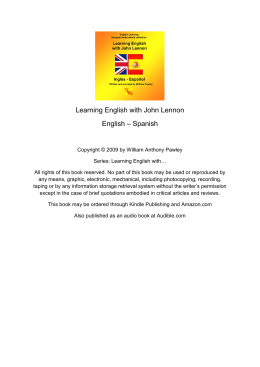 Learning English with John Lennon English – Spanish