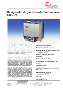 Refrigerador de gas de medición/compresor EGK 1/2