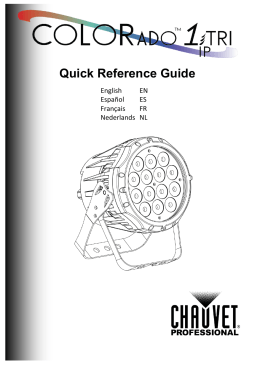 Colorado 1 Tri IP v2 Quick Reference Guide Rev. 6 Multi