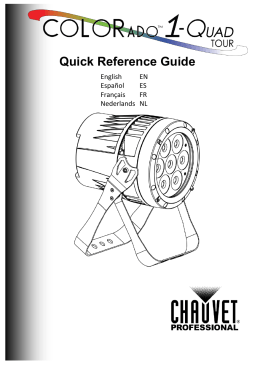 COLORado 1-Quad Tour Quick Reference Guide Rev. 10 Multi
