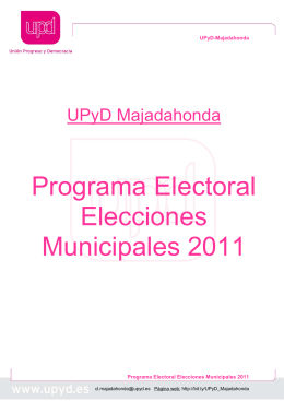 Programa Electoral UPyD Majadahonda EDUCACIÓN