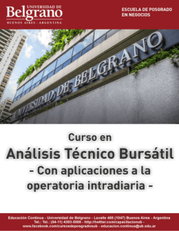 Análisis Técnico Bursátil - Con aplicaciones a la operatoria intradiaria