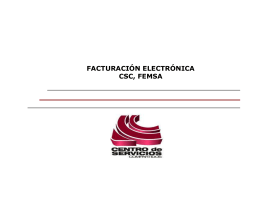 Facturación Electrónica del CSC FEMSA