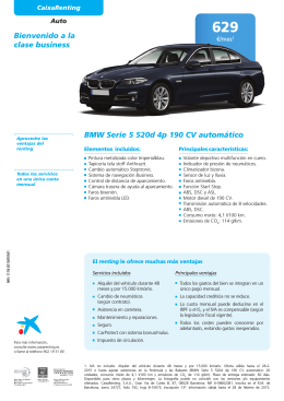 Bienvenido a la clase business BMW Serie 5 520d 4p 190 CV