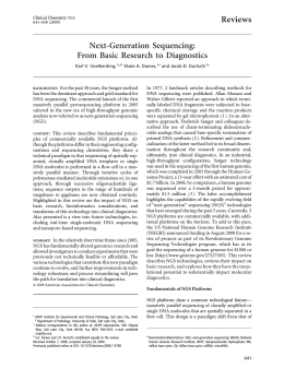 From Basic Research to Diagnostics Reviews