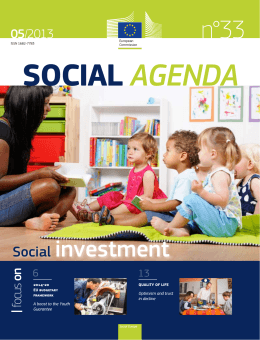 Social Agenda 33 – Social investment