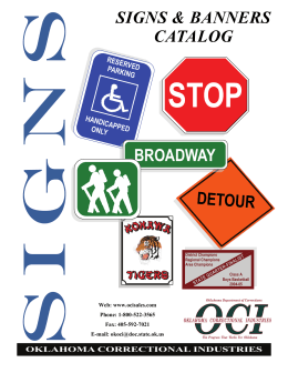 SIGNS & BANNERS CATALOG BROADWAY