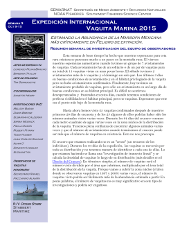 Expedición Internacional Vaquita Marina 2015