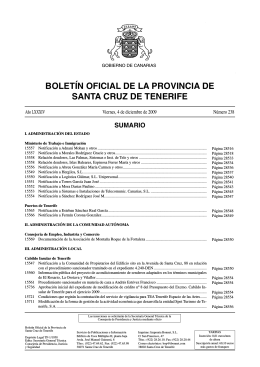 Boletín Oficial de la Provincia de Santa Cruz de Tenerife
