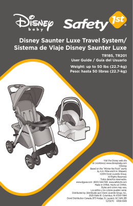 Disney Saunter Luxe Travel System/ Sistema de Viaje Disney