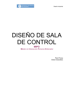 DISEÑO DE SALA DE CONTROL