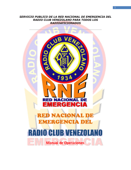 RADIO CLUB VENEZOLANO - Red Nacional De Emergencia