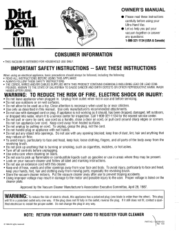 consumer information important safety instructions