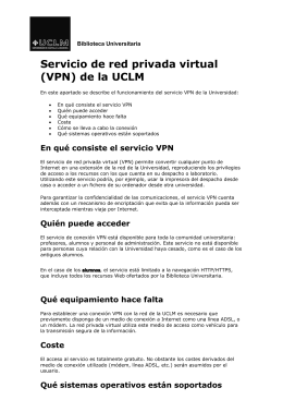 VPN - Biblioteca Universidad de Castilla