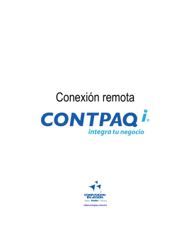 Conexión remota CONTPAQ i