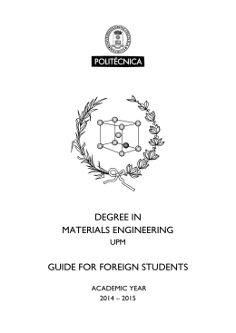 guide for foreign students - Universidad Politécnica de Madrid