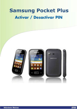 Activar-desactivar PIN