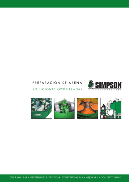 PREPARACIÓN DE ARENA - Simpson Technologies