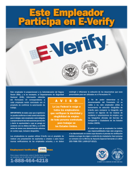 EVerify Poster - Spanish version