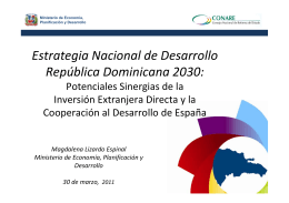 Estrategia Nacional de Desarrollo República Dominicana 2030