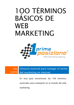 1oo términos básicos de web marketing