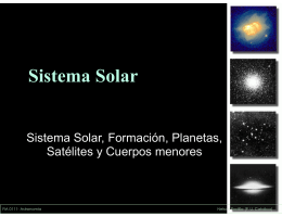 Formación del sistema solar