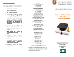 Unidad De Exámenes, Diplomas Y Certificaciones