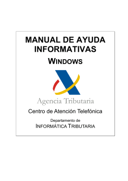 Manual de ayuda Informativas 2011 en Windows
