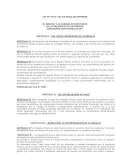 Ley Nº 4757/1993 - Secretaría de Minería de Catamarca