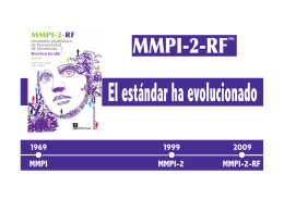 Objetivo del MMPI-2-RF