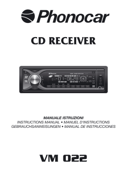 VM 022 CD RECEIVER - produktinfo.conrad.de