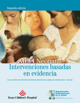 AIEPI Neonatal Intervenciones basadas en evidencia