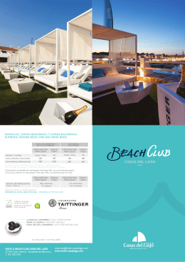 CARTA BEACH CLUB - Hotel Casas del Lago